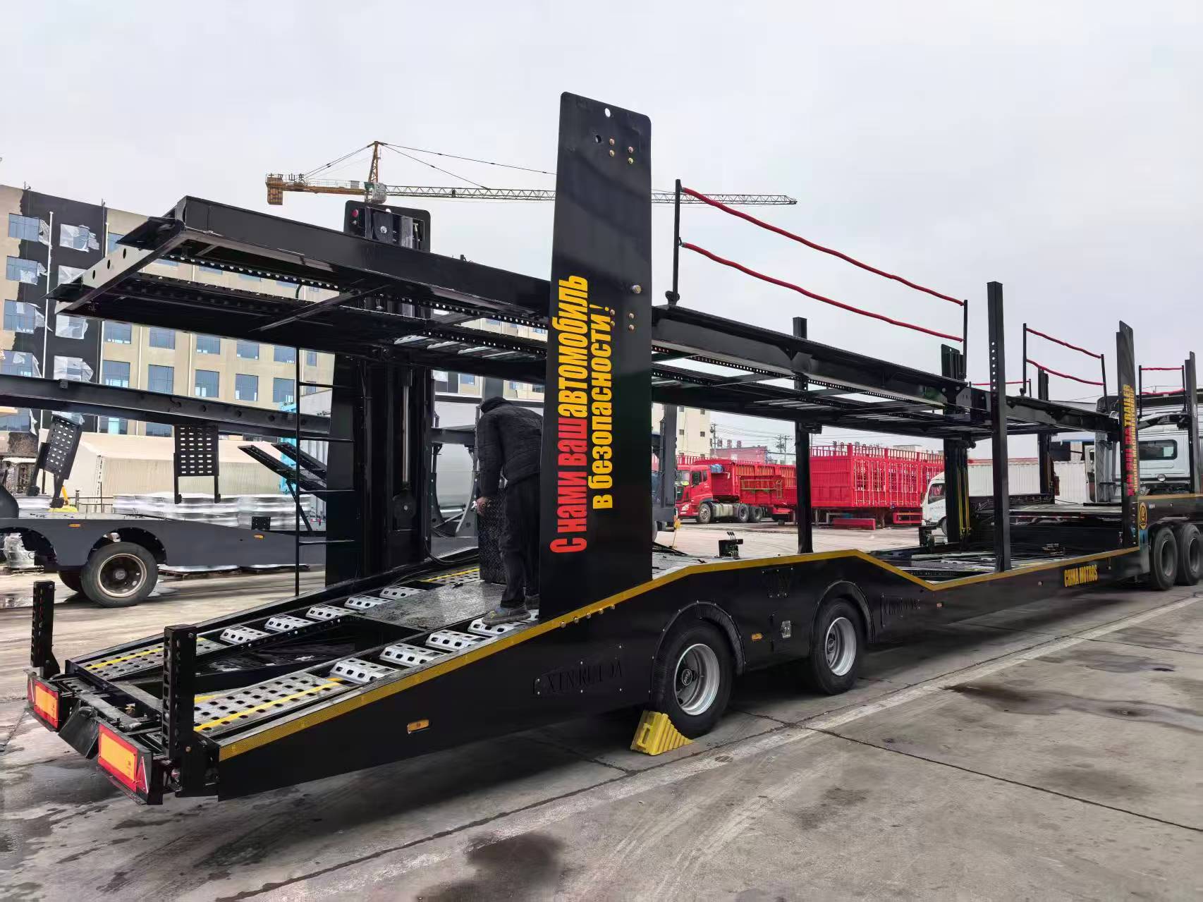 Trailer Dua Tingkat untuk memuat/mengangkut kereta, 9000 dolar