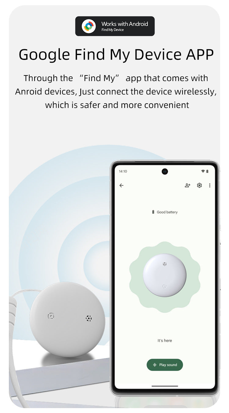 Waterproof Dual-System Locator for iOS and Android Devices; AirTag-Compatible Device with Google Analytics functionality for Loss Prevention