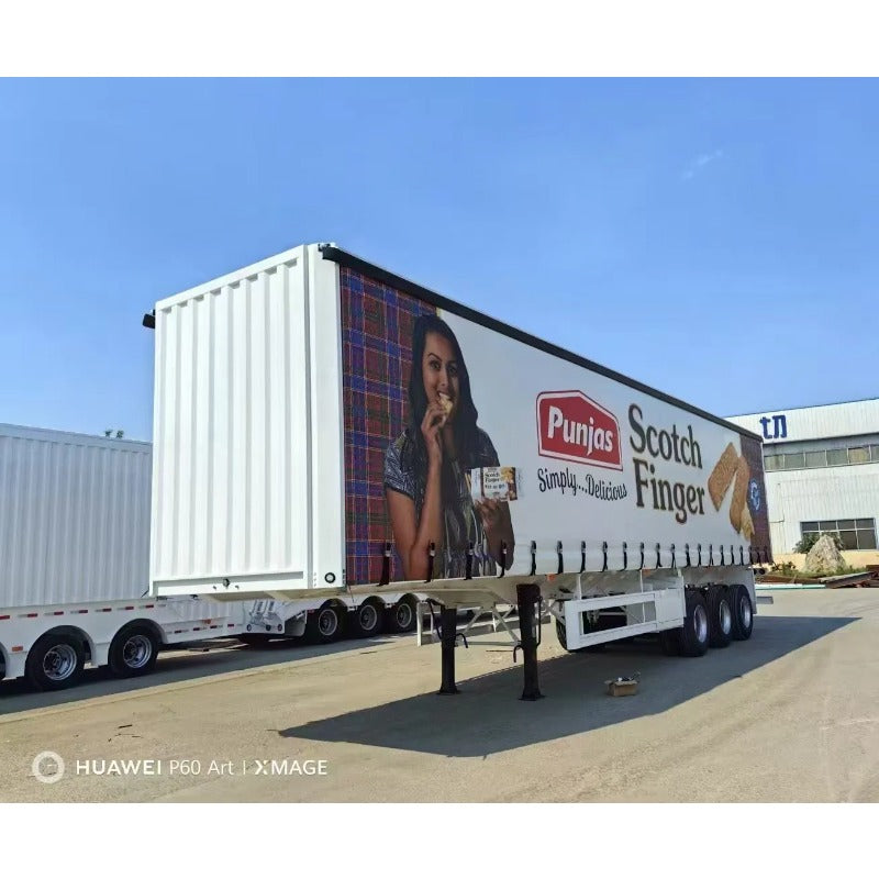 Van Semi-Trailer,9000 dolar,Trailer Trak Tirai Sisi